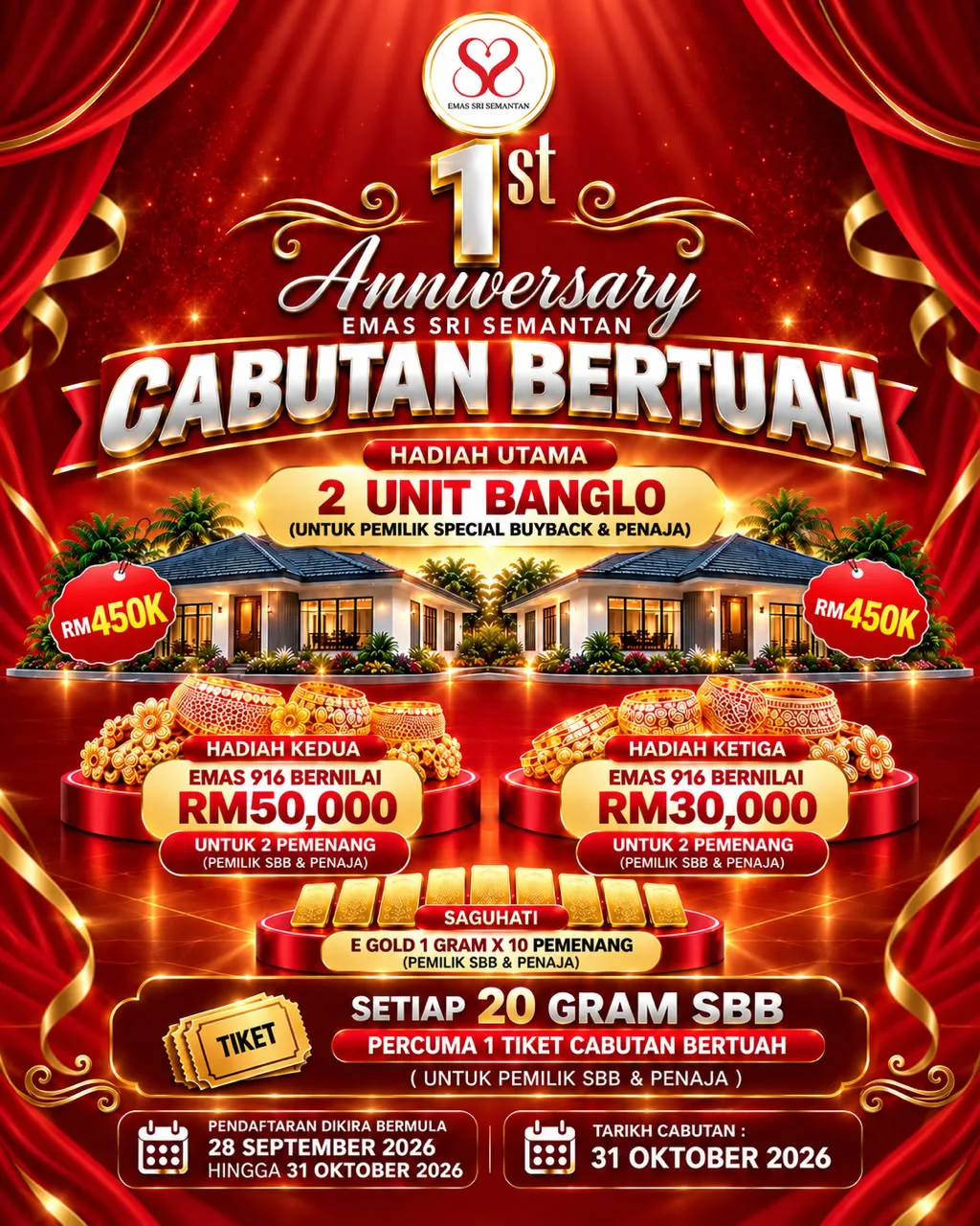 🎉 Sri Semantan 1st Anniversary