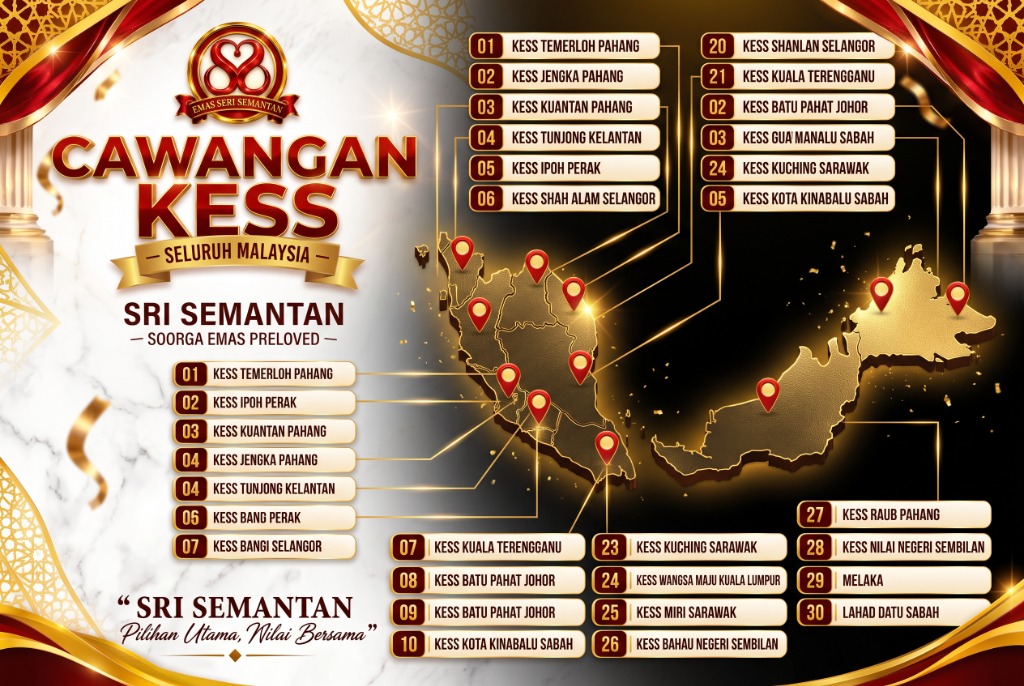 Peta Cawangan KESS Seluruh Malaysia